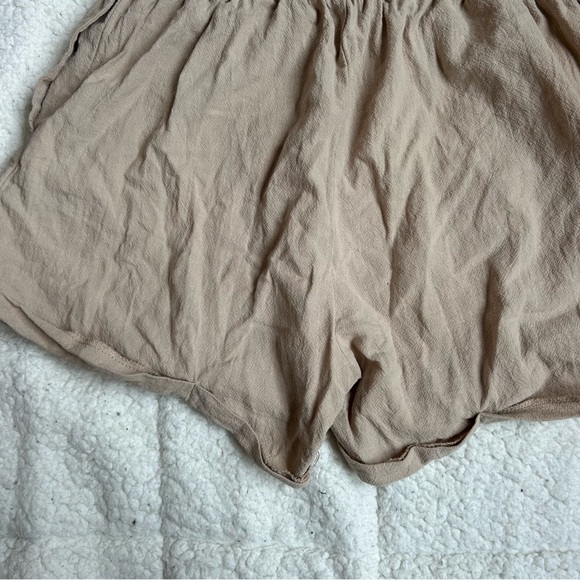 SHEIN Tan High Waist Shorts with Elastic Waistband - Picture 8 of 13